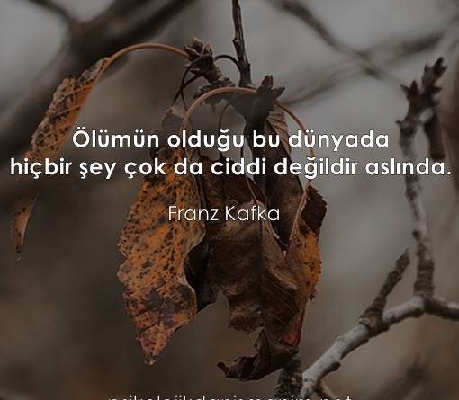 ölüm var ve hayat çok kısa franz kafka