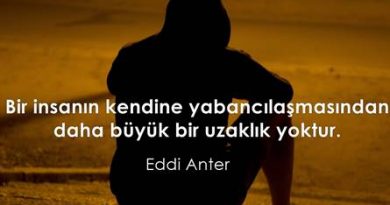 kendine yabancılaşmak eddi anter