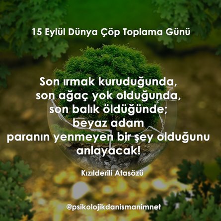 15 eylül dünya çöp toplama günü